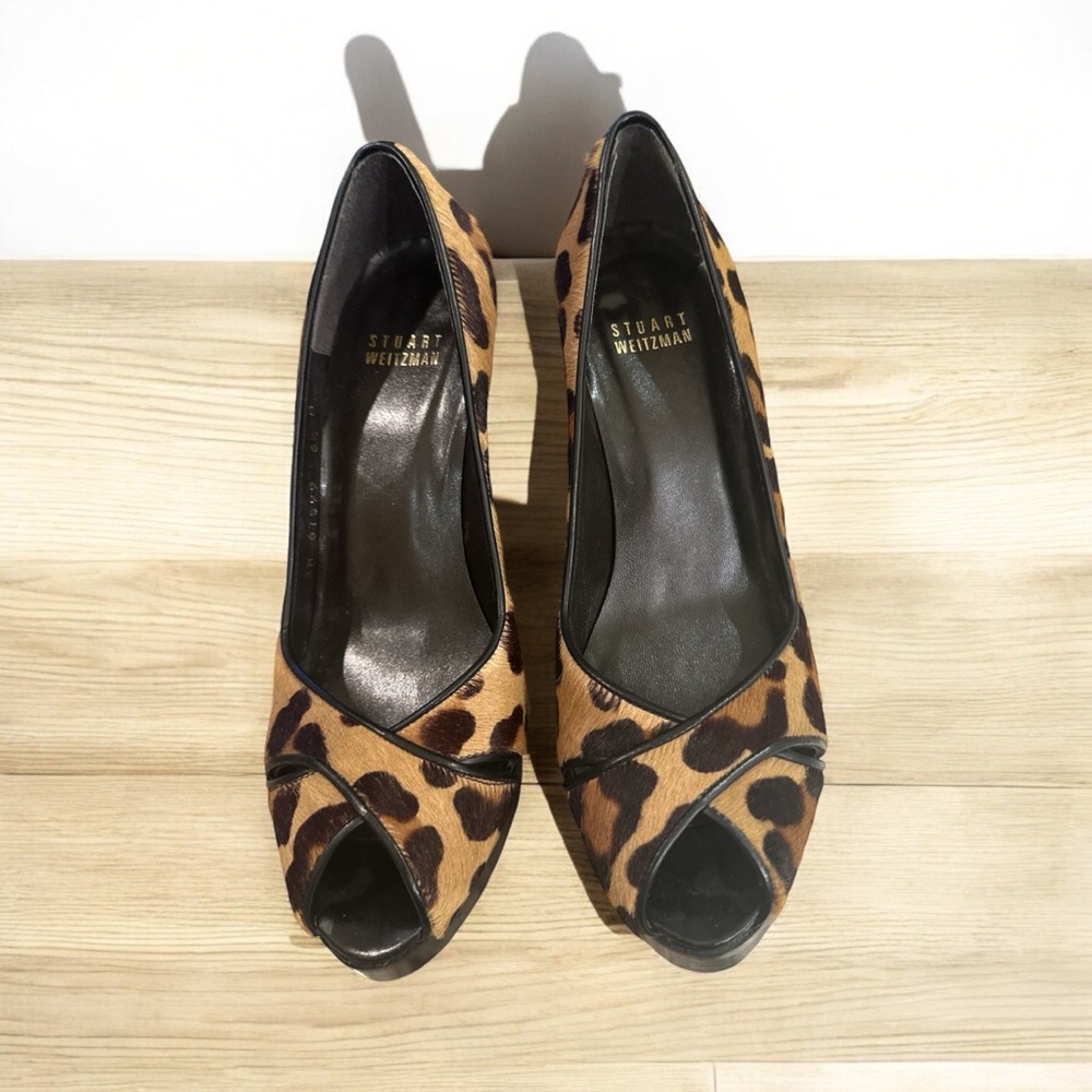 Stuart Weitzman Platform Heel Open Toe Pumps - image 3